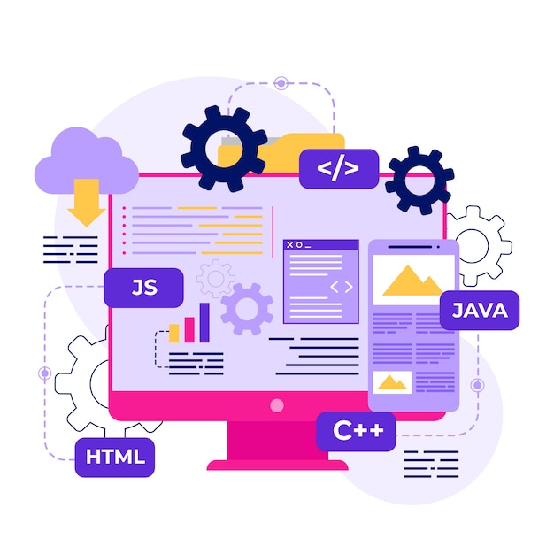 Web Development 3 hand drawn flat design api illustration 23 2149365021 Web Development Vatsin Technology Solutions
