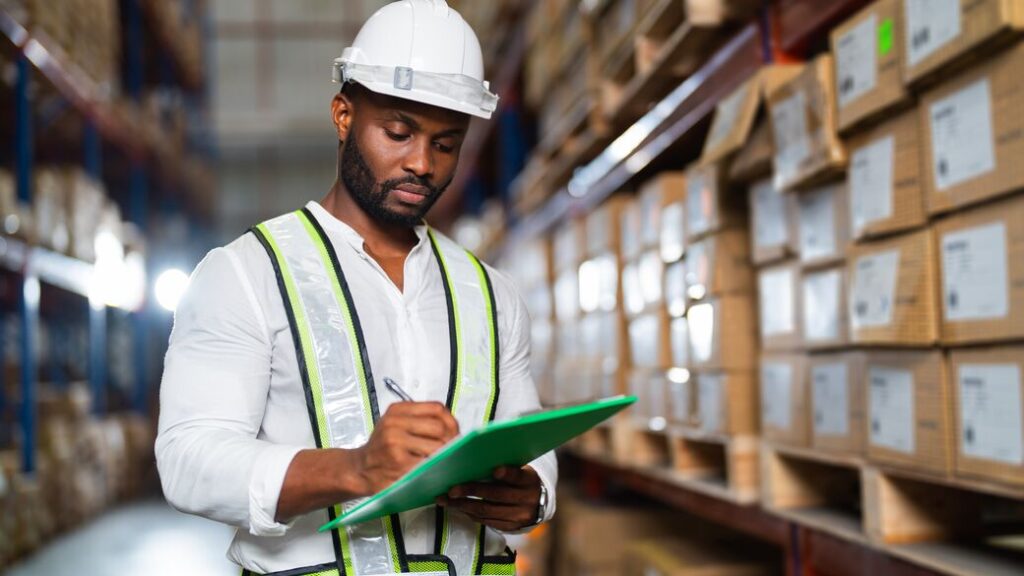 Epicor Kinetic 2 web size crop JPG dist warehouse worker making inventory Epicor Kinetic Vatsin Technology Solutions